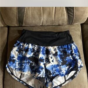 Amazon Essentials Women's Athletic Shorts in Blue and Black